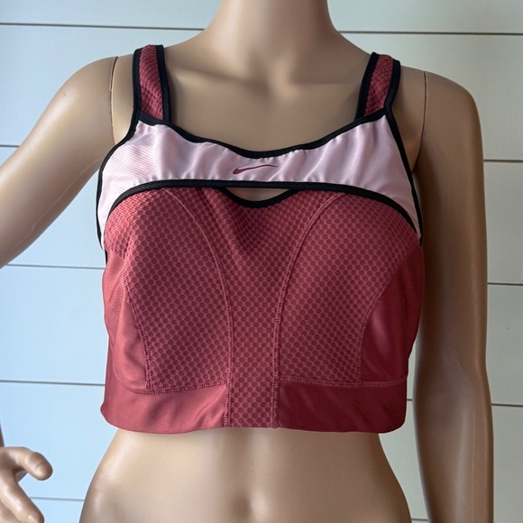 NIKE ALPHA ULTRABREATHE TRAINING HIGH SUPPORT TIGHT BRA Sz XL - Picture 3 of 7